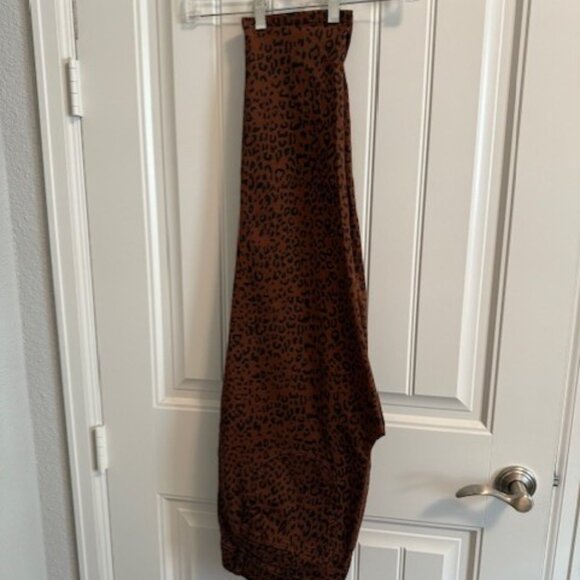 Gibson Latimer Cheetah Perfect Fit Stretch Denim Jeans Roll UP Cuff Size 16 - Picture 2 of 5